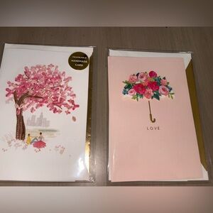 Set of 2 hallmark handmade signature cards